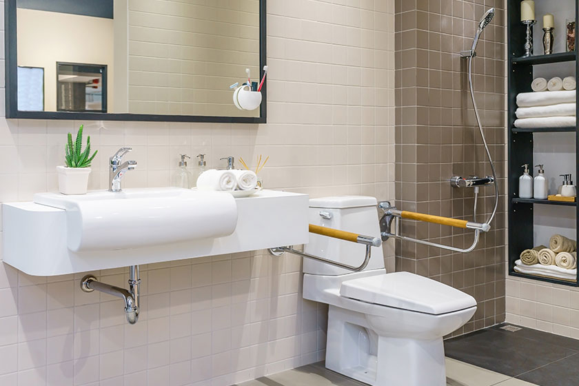 curbless shower design