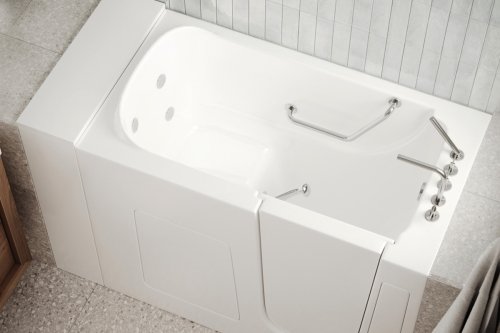 Walk-in tub water capacity vs standard tubs Walk-In Tub Water Capacity vs. Standard Tubs: Comparison Guide